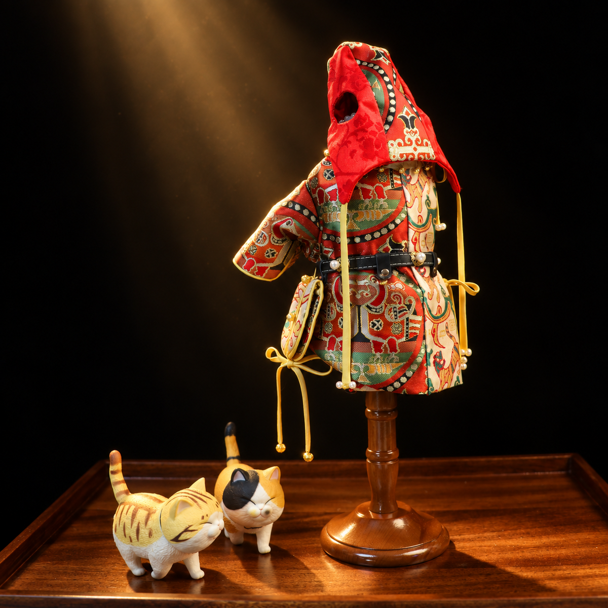 Handwoven Shu Brocade Pet Hanfu – Bespoke Dog & Cat Couture