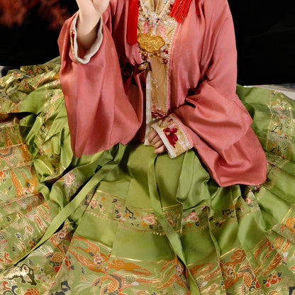 Original ‘Phoenix Perching’ Skirt | Luxury Ming Dynasty Ma Mian Qun Hanfu Evening Gown