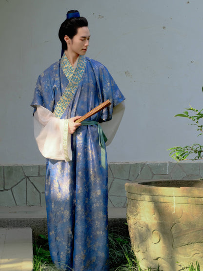 Original 'Night at Orchid Retreat' Song Dynasty Couple Hanfu — Ethereal White Pleated Skirt